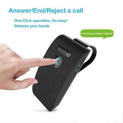 1PC Bluetooth Car Speakerphone with DSP Noise Suppression and Echo Cancellation