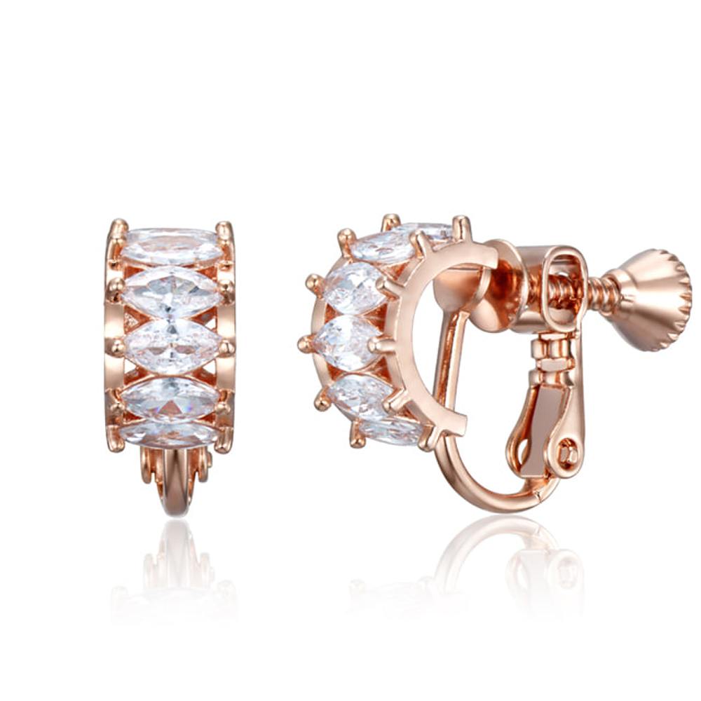 Half Bold Bangle Earrings Elspee502