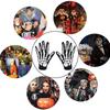 Halloween Gloves Black White Makeup Props Halloween Supplies Naturalness Skull Ghost Claw Gloves Festival Products