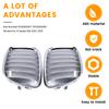 Superior-1Pair Front Bumper Upper Center Grille Chrome For BMW X1 Series E84 2010-2012 51112993307, 51112993308