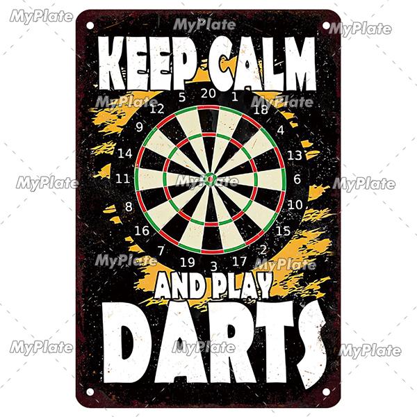 MyPlate Darts 180 Metal Sign Beer Bar Vintage Plaque Shop Tin Sign Plate Wall Decor For Bar Club Art Painting Poster Gift