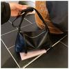 Fashion PU Leather Women Crossbody Bag Casual Retro Underarm Bag Versatile Large Capacity Dumpling Bag Daily Use