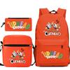 Cartoon Teacup Head Cuphead Student Backpack Oblique Span Bag Pencil Bag Primary And Secondary School Students Children'S Schoolbag Three-Piece Set