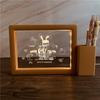 3D Photo Frame Pen Holder Night Light – Creative Graduation or Birthday Gift for Teachers and Classmates