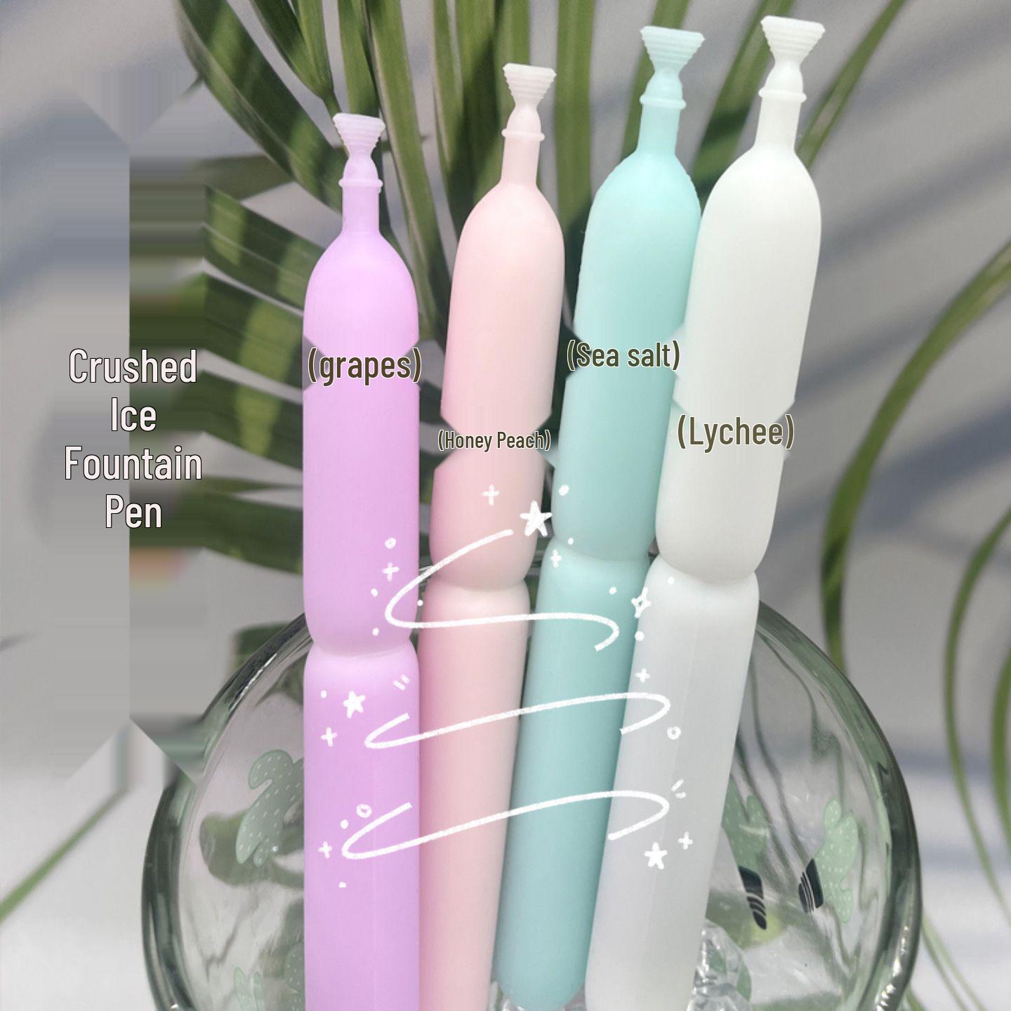 

Creative Popsicle Fountain Pen: Fun, Smooth Writing, Ideal for Students with Replaceable Ink Cartridge Grape Purple (1 Pen)