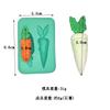 Mini Fruit Vegetable Fondant Silicone Mold Grape Radish Mushroom Pumpkin Chocolate Mould Cake Decorating Tool Polymer Clay Mold