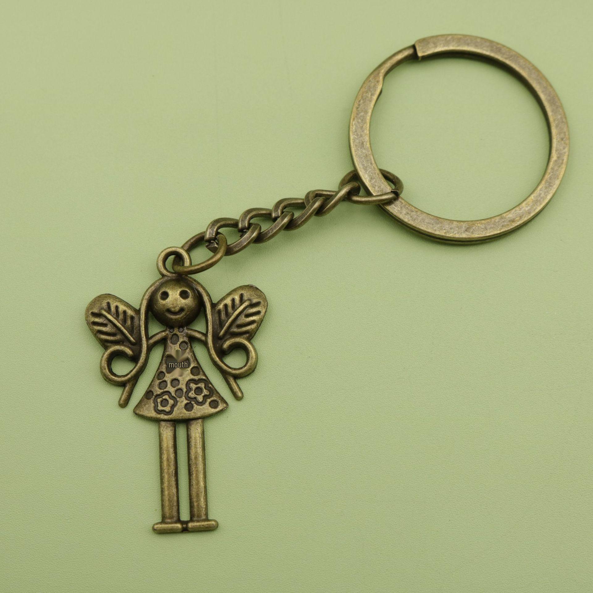 Hot-Selling Simple Angel Girl Jewelry Keychain Pendant