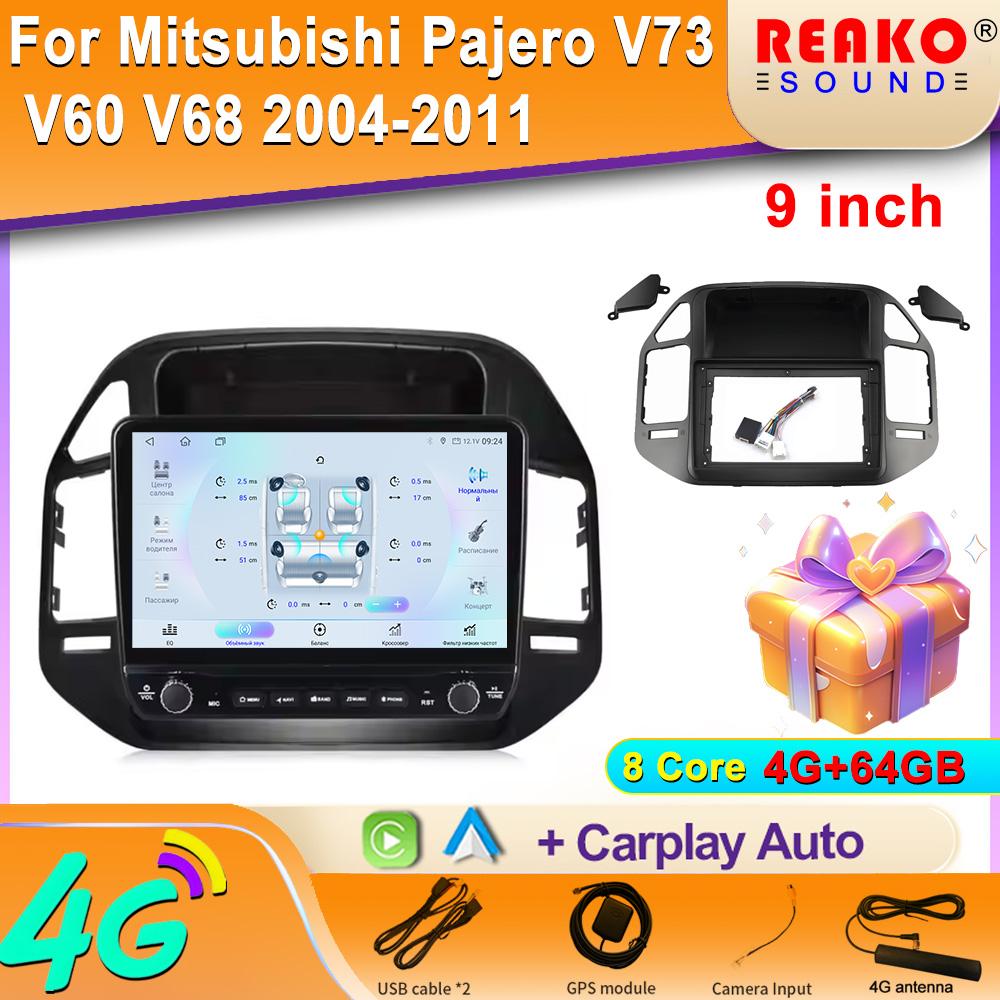 Android For Mitsubishi Pajero V73 V60 V68 2004-2011 Car Radio Carplay Navigation GPS Stereo Auto Screen Bluetooth Multimedia Player