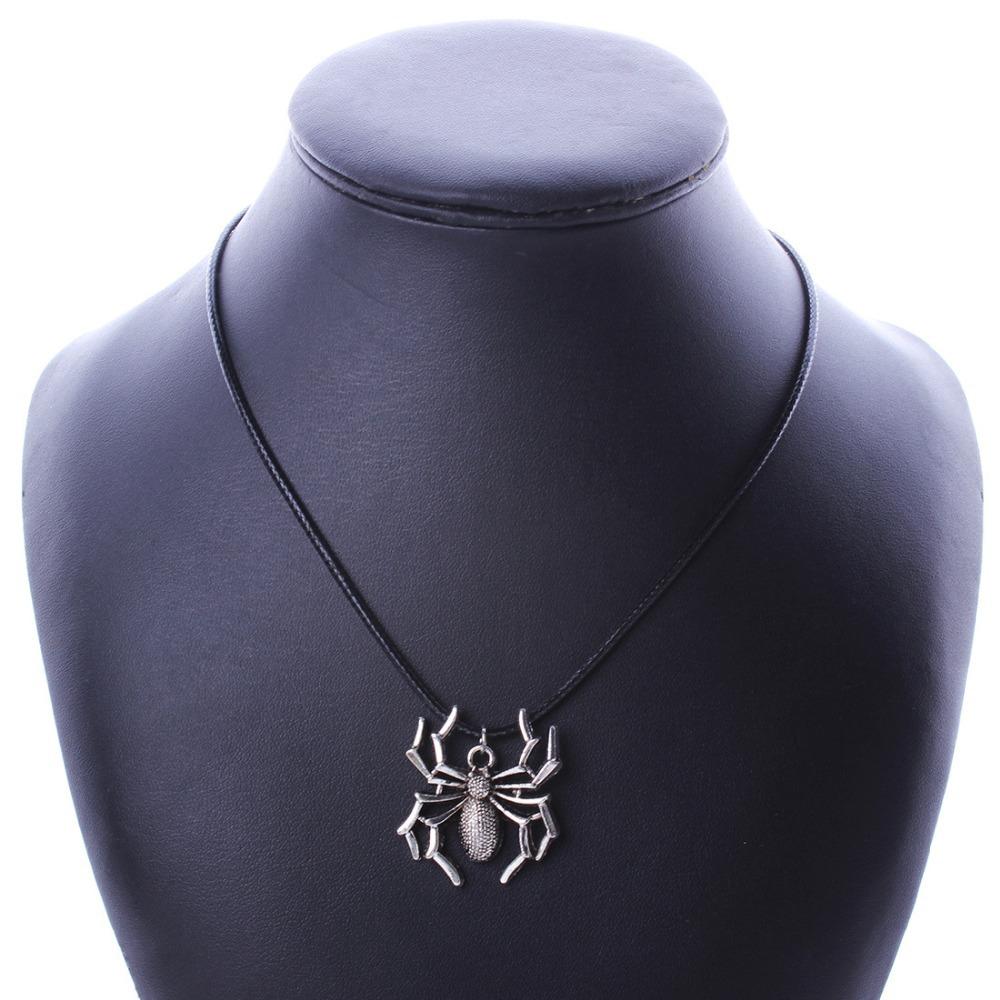 Cute Spider Pendant Necklace - DIY Alloy Accessories - Personalized Creative Design Jewelry for Crafting