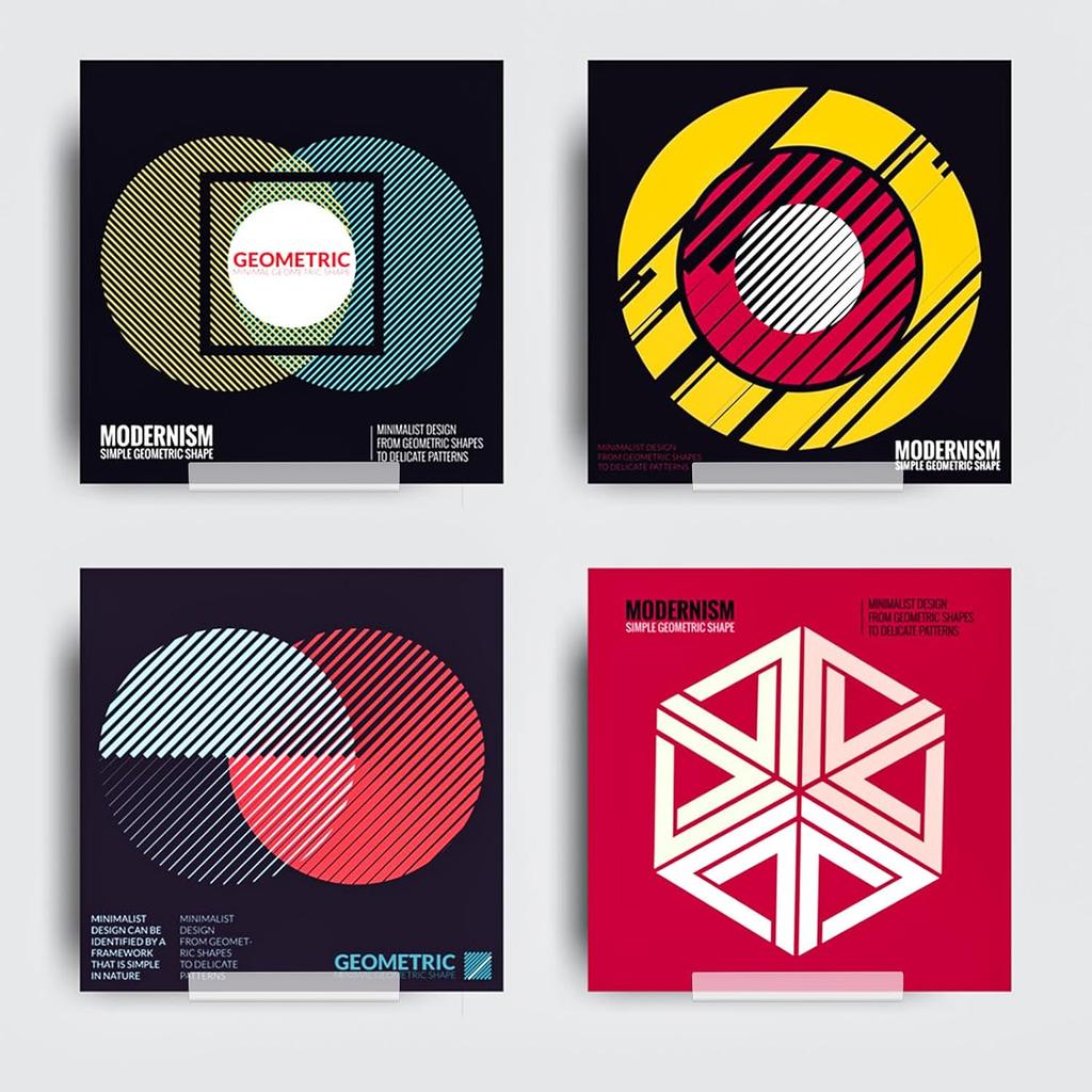 20 Pack Vinyl Record Display Shelf Wall Mount, 4 Inch Clear Record Holder Floating Shelves Acrylic Album Display Holder for Decorate Your Office Home