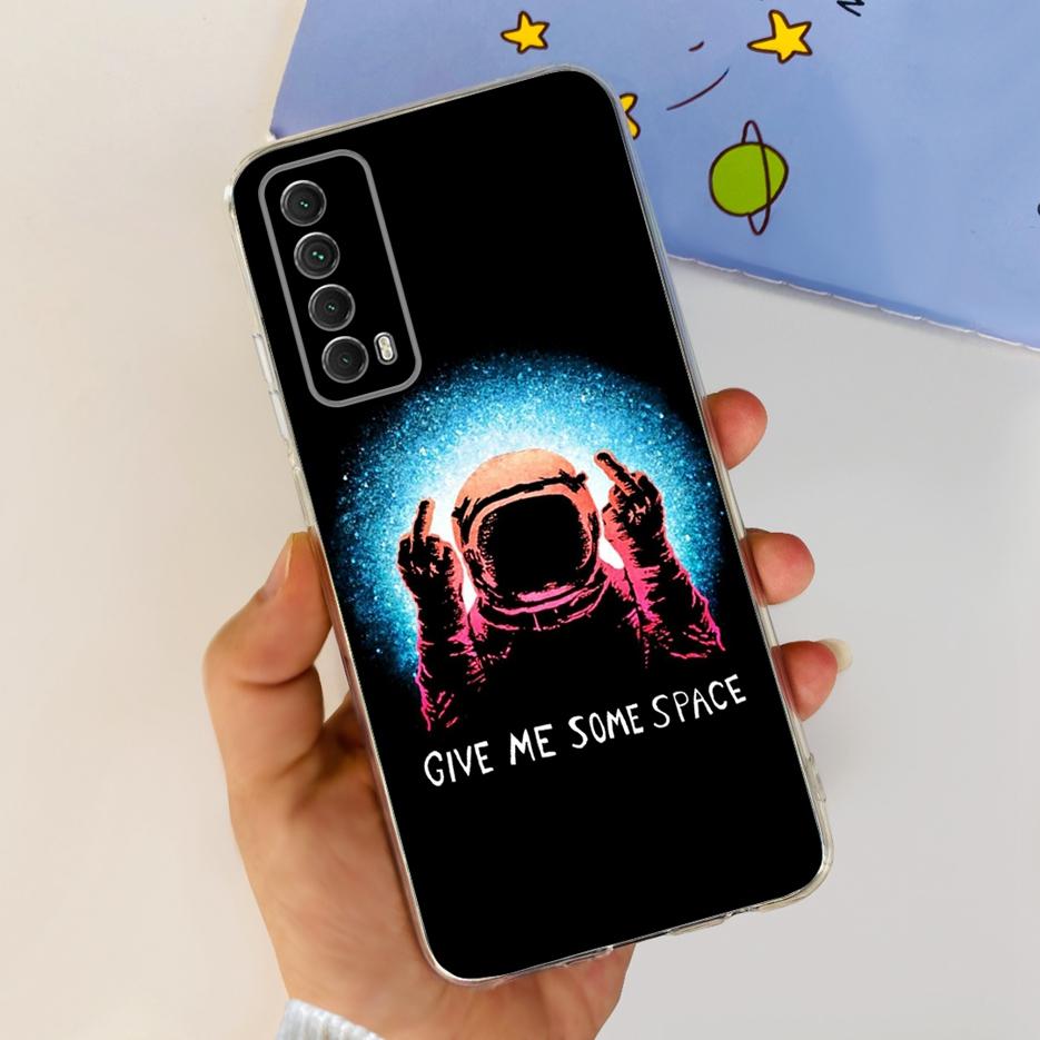 For Huawei P Smart 2021 Case PPA-LX1 PPA-LX2 New Fashion Painted Cover Soft TPU Phone Case For Huawei Y7a Psmart 2021 Coque Capa