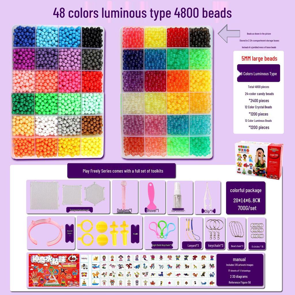 Mist Magic Water Soluble Sticky Beads DIY Handmade Toy