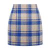 2025 Women's High-Waisted Plaid Bodycon Pencil Mini Skirt