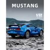 1/32 Ford Mustang Shelby GT500 Legierung Sportwagenmodell Druckguss & Spielzeugfahrzeuge Metall Automodell Simulation Sammlung Kindergeschenk