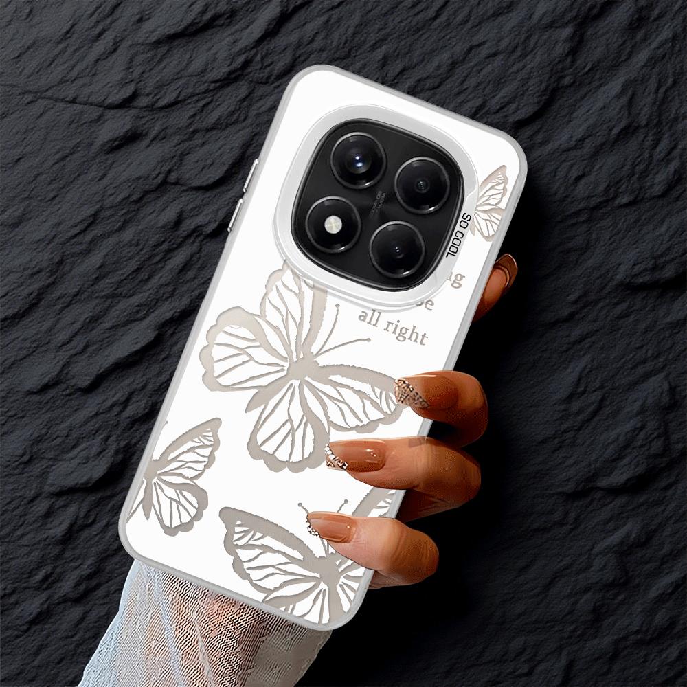 

Creative Elegant Butterfly Phone Cover Case for Xiaomi Redmi Note 14 14C 11 Pro 12 13C Note 13 12 Pro Plus 10 12C A1 A2 Redmi Note 12 4G