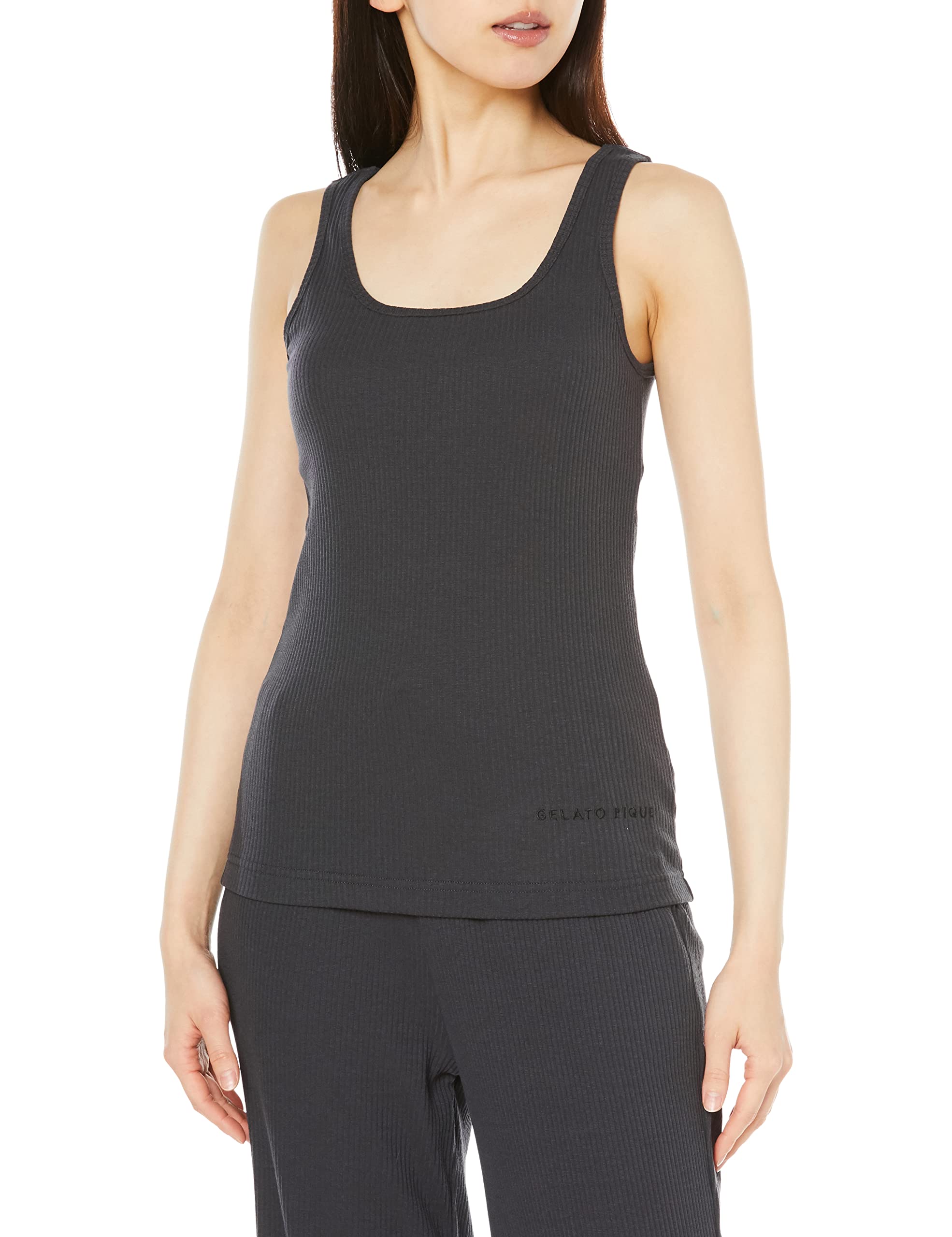 

Gelato Pique Ribbed Tank Top NVY F Women s PWCT231315,