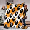 Billiards Plush Blanket Soft Comfortable All Seasons Perfect Sofa Office Nap Travel Birthday Gift Christmas Present