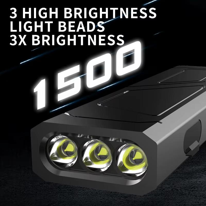 SD-31 Portable Aluminum Alloy LED Flashlight EDC Tactical Rechargeable Work Light 1500 Lumens USB-C Rechargeable Waterproof