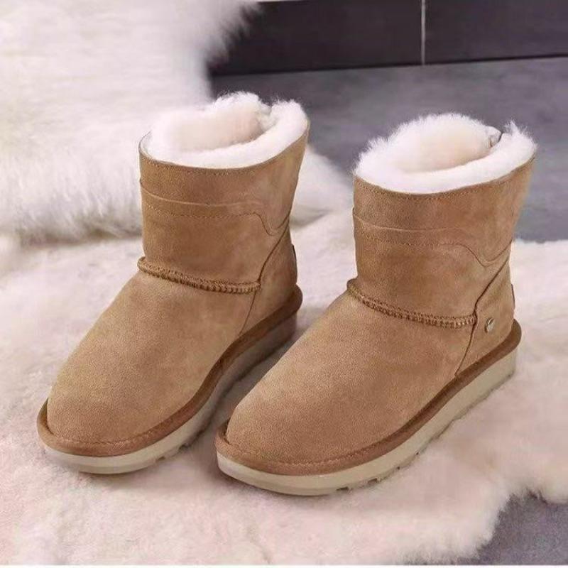Fashion Snow Boots Women's Winter 2025 New Fur All-in-One Booties Thickened Warm Cotton Shoes