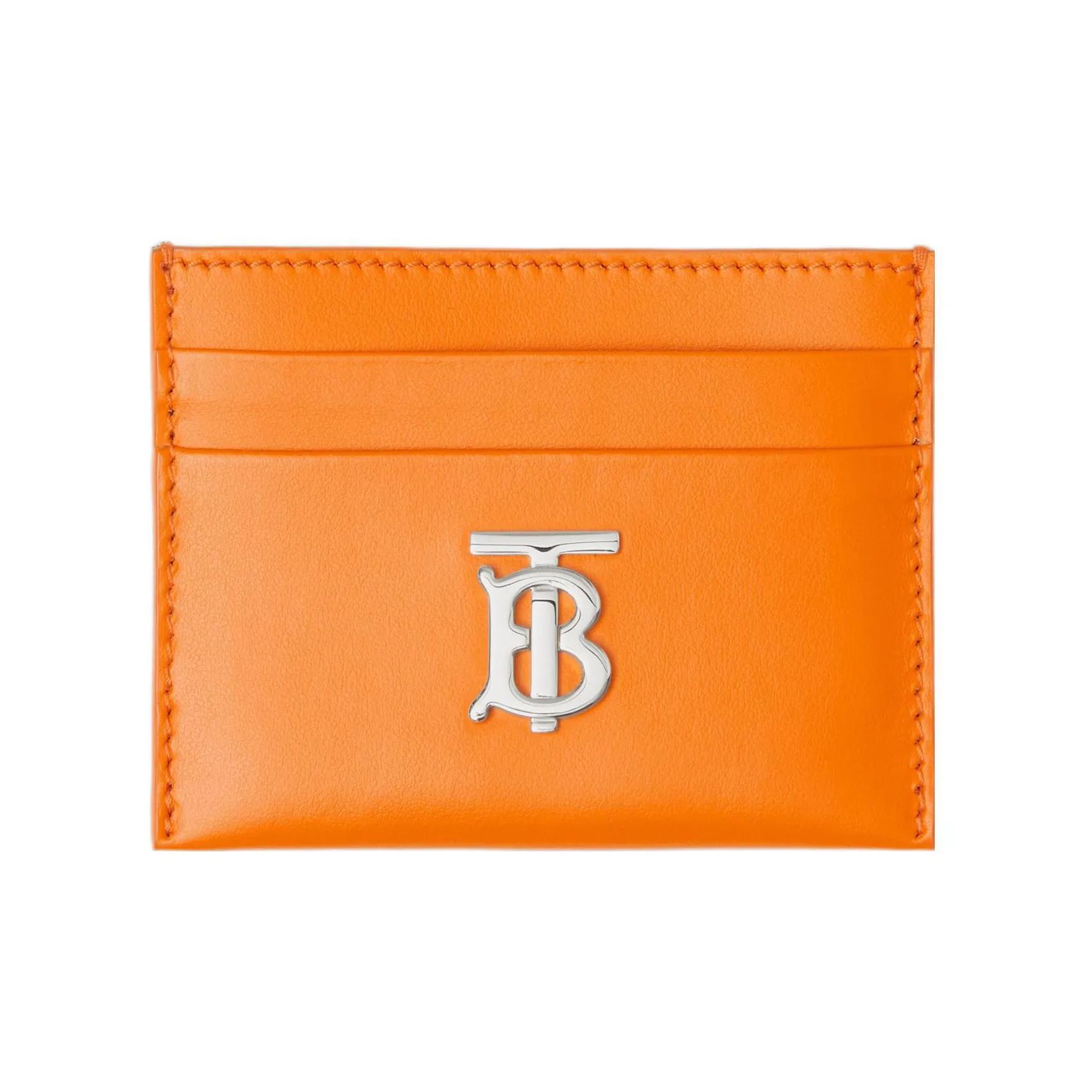 

Burberry exclusive logo decoration leather card holder card bag regular female orange One Size-Box(Basic Set+Box) помаранчевий