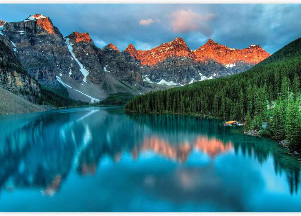Mountain Lake Wallpaper Natural Landscape Mural Living Room Bedroom Home Decor