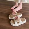 Versatile Sandals Beach Shoes Flower French Beautiful with Skirt Cool Slippers Women's 2025 New Summer Fashion