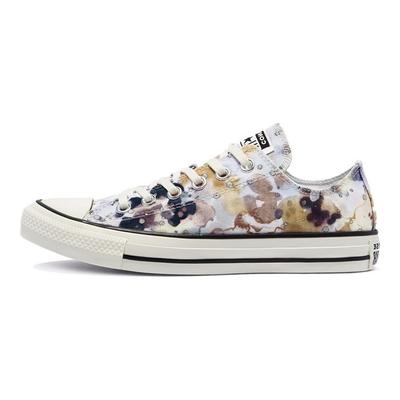 Chuck Taylor All Star Comfortable Versatile Colorful Printed Low Top Canvas Shoes Women Sneakers White Blue Multicolor 570766C