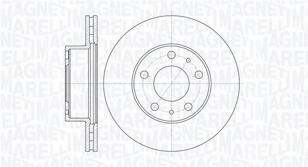 Mbd0168 Magneti Marelli Brake Disc Front /R