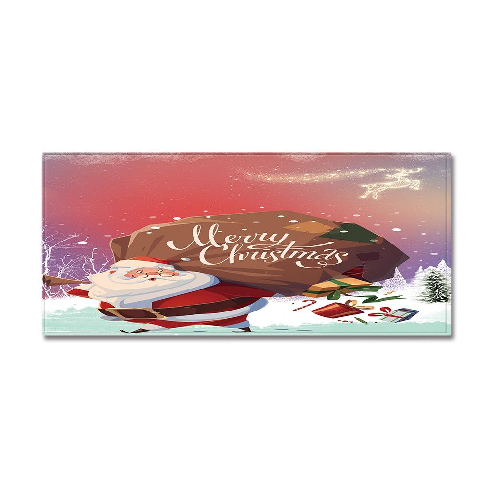 Christmas Kitchen Sand Carpet Doormat Long Floor Mat