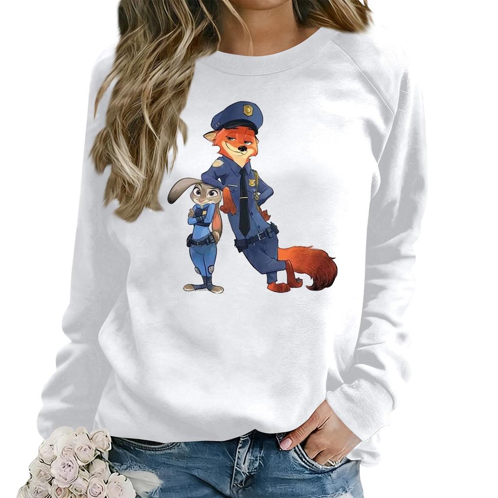 Women's Fashion Casual Long Sleeve Loose Printed Sweatshirt