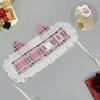 Handmade Lace Cat Ear Hairband Lolita Fashion Kawaii Pastel Grid Headwear Accessory