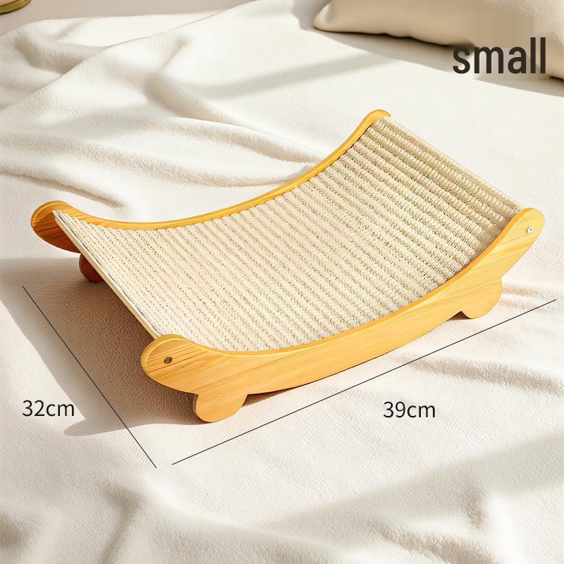 Sisal Cat Scratcher & Bed: Wear-Resistant, No Shedding, Rattan Woven, All-Season Use