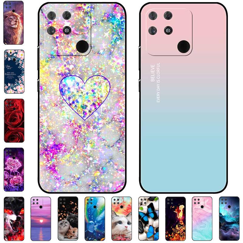 

Чехол для Realme Narzo 50A 6,5 дюйма, окрашенный силиконовый мягкий чехол из ТПУ для Realme Narzo 50A 4G, чехол Cool Marble RMX3430 Narzo50A