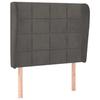 VidaXL Headboard with Ears Dark Grey 83x23x118-128 Cm Velvet3117987