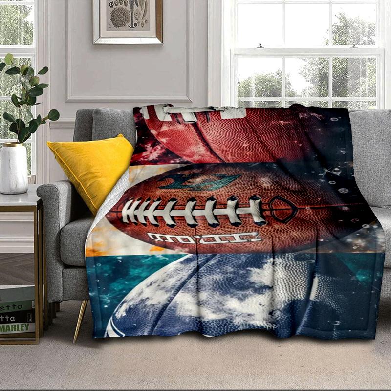 Sports Equipment Collection Blanket Flannel Blanket for bed, sofa, Camping, Hiking, Picnic Essentials, gift for family Fan gifts