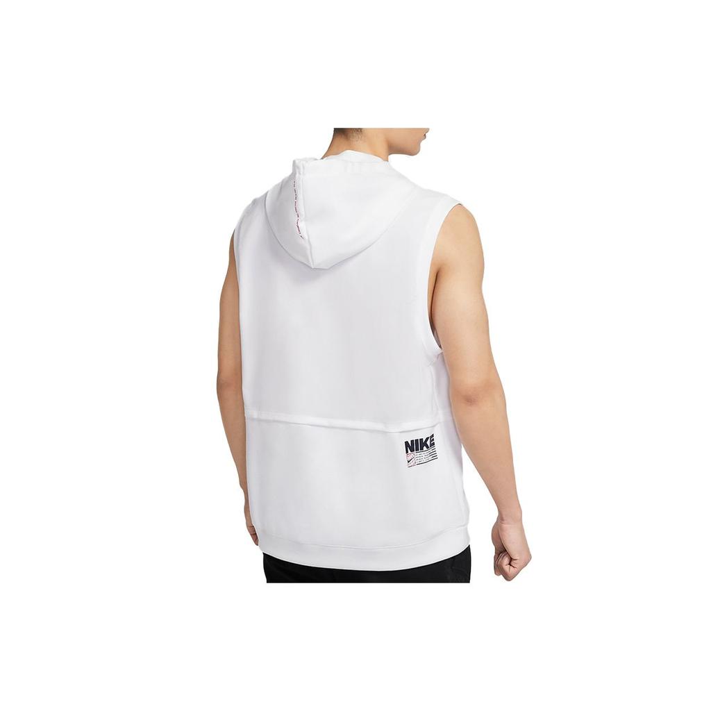 Nike Sleeveless Sports Hoodie Vest Men Tops White CZ2562-100
