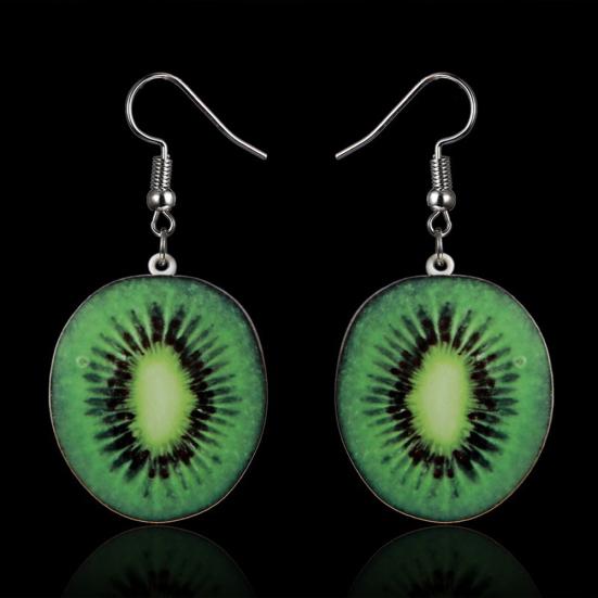 Sweet Fruit Watermelon Strawberry Dangle Women Ear Hook Earrings Party Jewelry