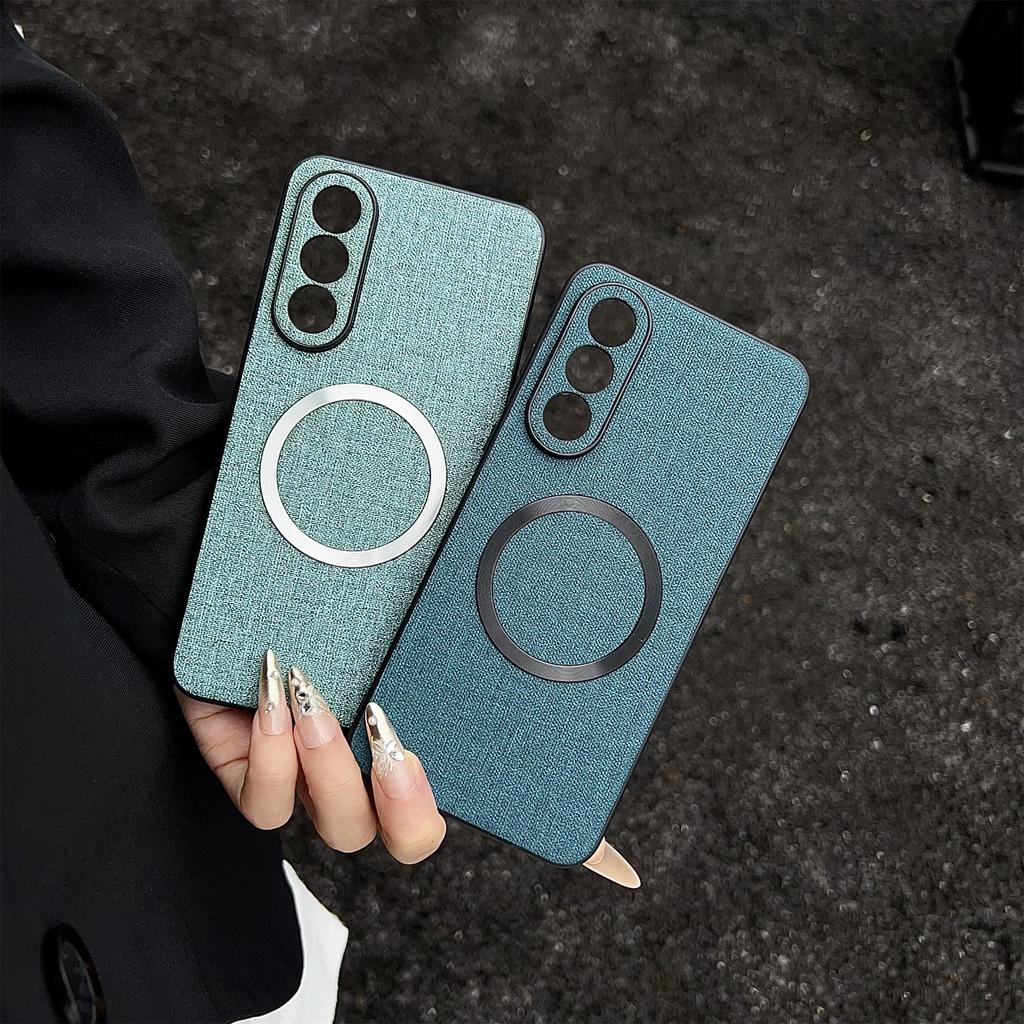 Pro pouzdro OnePlus Nord 5 5G Nárazuvzdorný TPU+Látkový zadní kryt telefonu Kompatibilní s MagSafe