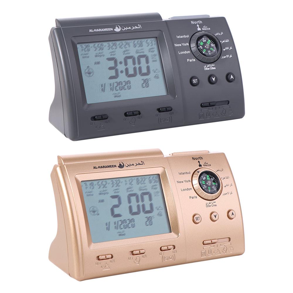 Hijir Calendar Muslim Table Clock Easy Setting Prayer Alarms Tabletop Muslim Clock London