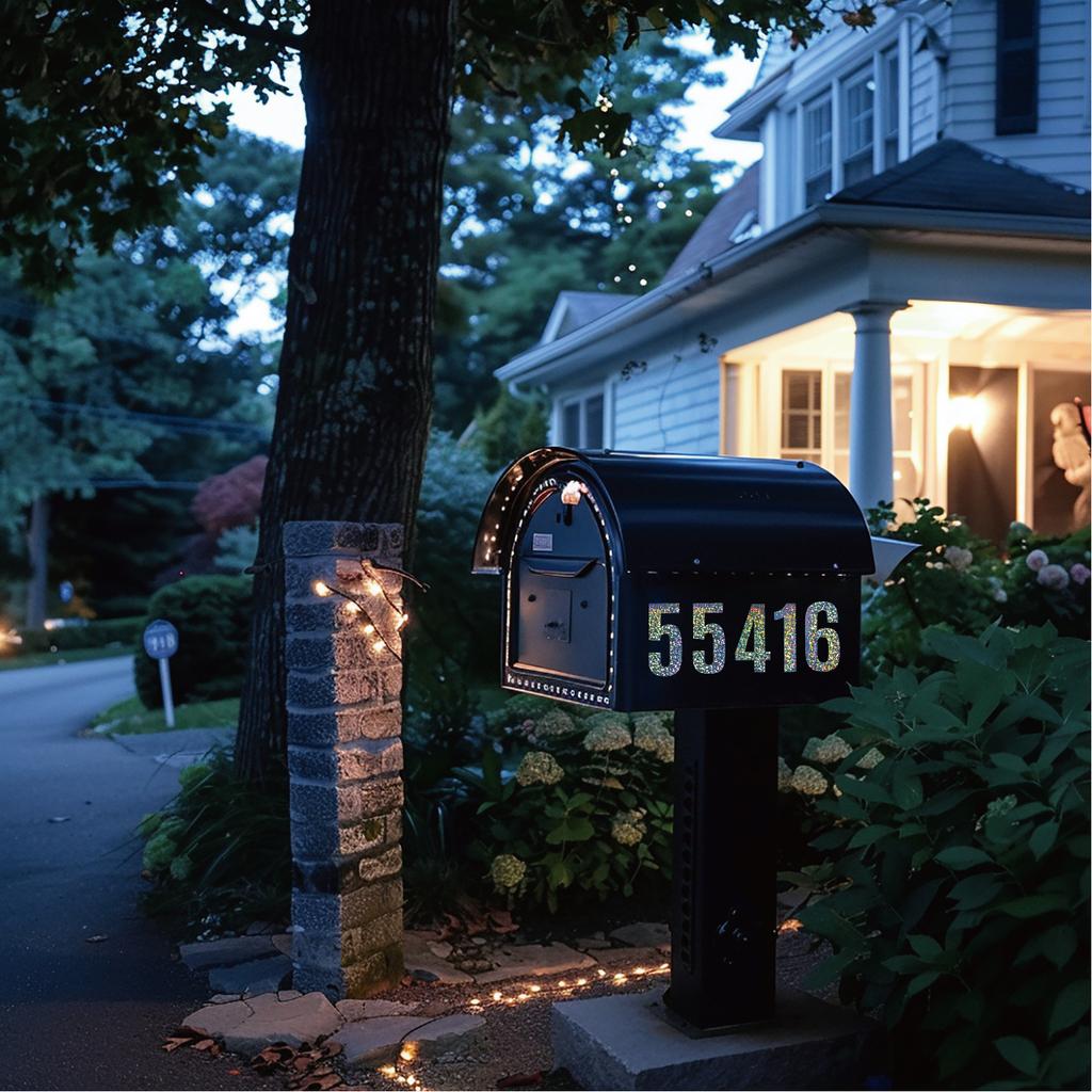 3-inch 0-9 Number Sticker, Large Vinyl Mailbox Label For Goods Classification Self-adhesive Mold Waterproof Wall Sticker
