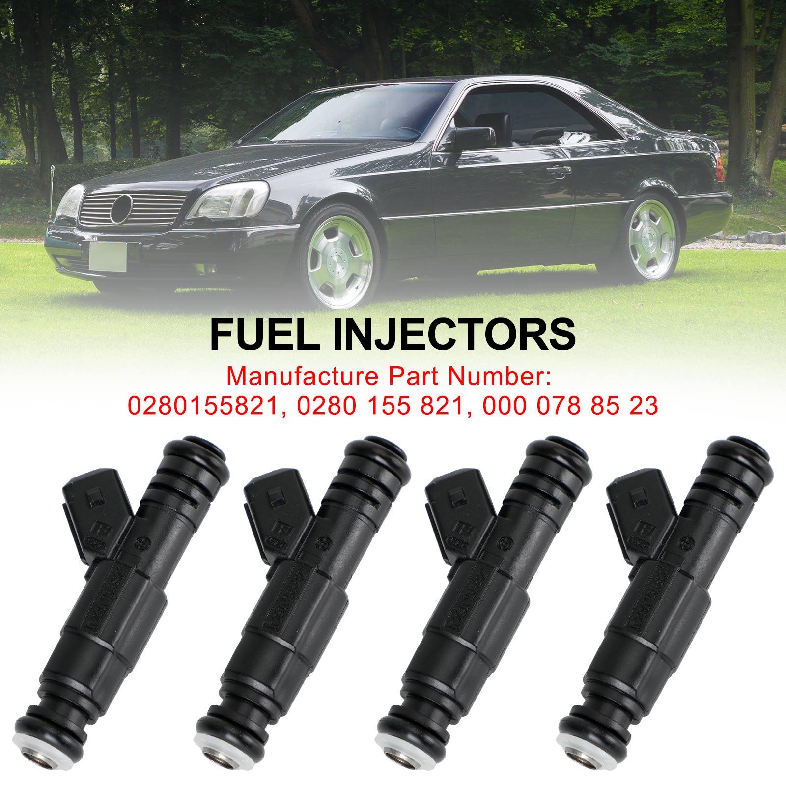 

4PCS Fuel Injector 0280155821 Fit for Mercedes-Benz W124 R129 W140 W202 W210