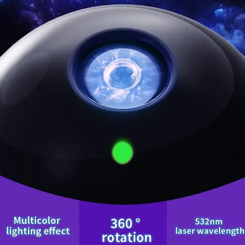 Robot Galaxy Projector Night Light Remote Control Nebula Projection Lights Bedroom Ambient Lighting