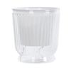 Self Watering Plant Pot Plastic Flower Pot with Water Reservoir Wick Ropes Modern Indoor Planter for Home Office