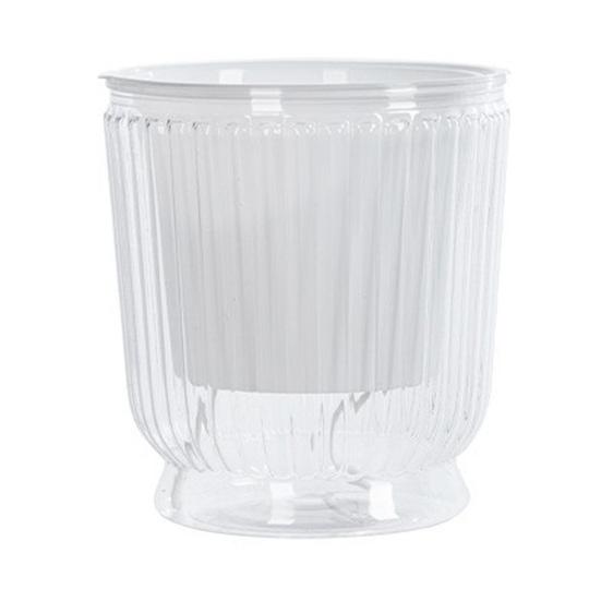 Self Watering Plant Pot Plastic Flower Pot with Water Reservoir Wick Ropes Modern Indoor Planter for Home Office