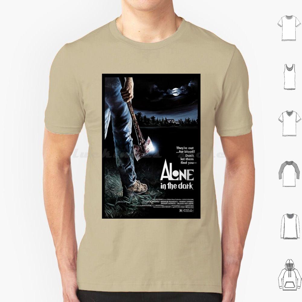 Alone In The Dark T Shirt Cotton Men Women DIY Print Film Movie Movies Horror Classic Vintage 1980s 1970s 80s 70s Cinema Old
