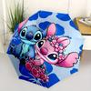 1pc Stitch,Lilo Automatic Folding Umbrella: Compact 8-Bone Design Cartoon Outdoor Travel Companion, Business Umbrella, Christmas Valentine's
