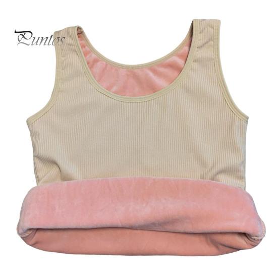 

Зимний женский терможилет, бесшовный, плюшевый, с быстрой фиксацией температуры, с круглым вырезом, облегающий, эластичный, без рукавов, внутренняя одежда, майка бежевый