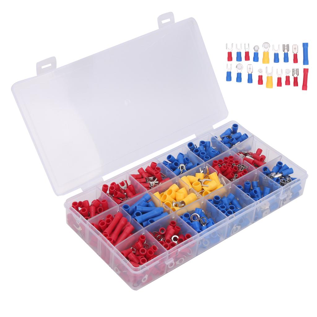 520Pcs Wire Connector Kit Cold Pressed Terminal Set Electrical Industrial Supplies