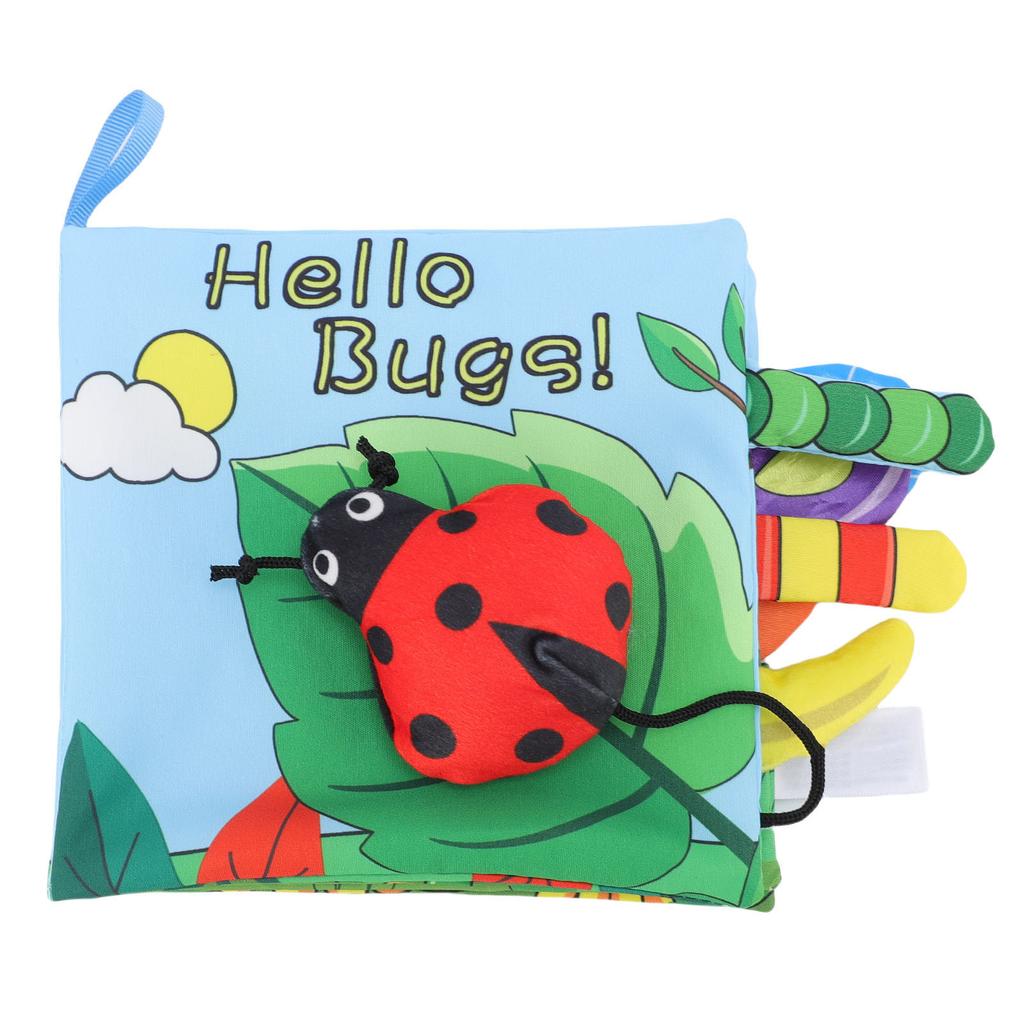 Soft Cloth Book Portable Interactive Early Learning Educational 3D Baby Cloth Book for Infant