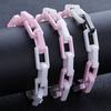 2026 Modisches High-End Farbkombination Cubanisches Armband für Männer und Frauen, Nicht verblassendes Keramikmaterial Hip-Hop Schmuck Zubehör